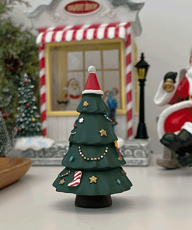 산타모자 트리 미니어처 크리스마스 장식 소품 오브제