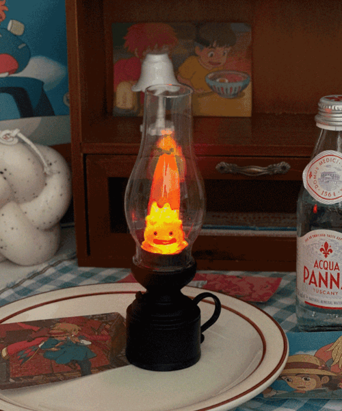 하울 불꽃 램프 무드등 캘시퍼 촛불 빈티지 조명 미니램프 인테리어 소품